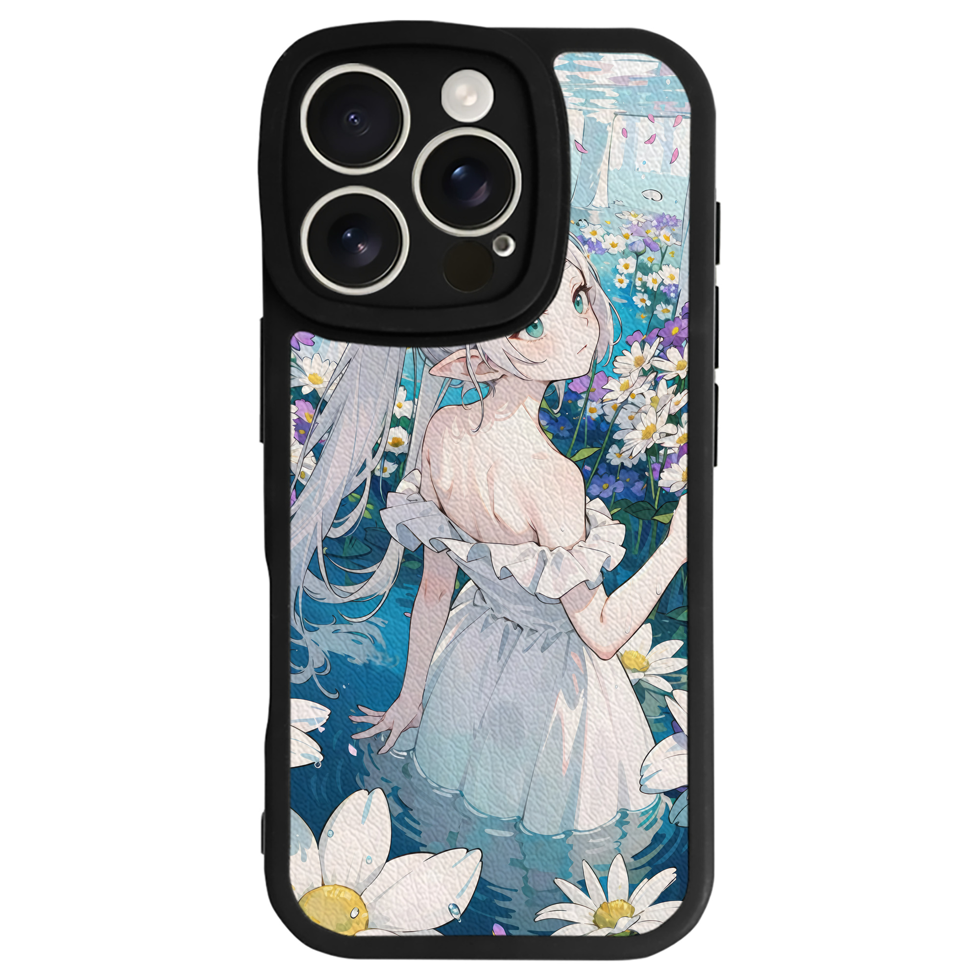 （画像用） 葬送のフリーレン Frieren 【iPhone 16シリーズ対応】シリコンスマホケース（レザー調） 材質：シリコン